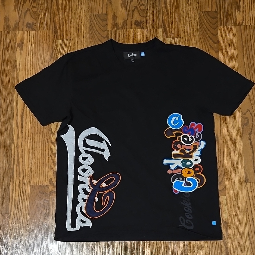 COOKIES Black Graphic Men's Shirt